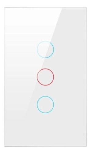 Imagem de Interruptor Smart Wi-fi Touch 3 Botões Com Alexa/google