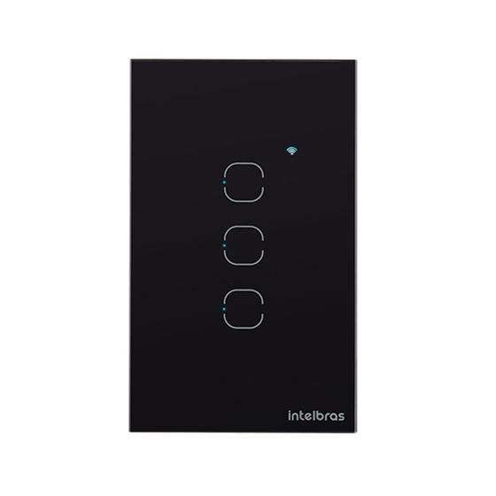 Imagem de Interruptor Smart Zigbee Touch 3 Preto Ezs 1003 4850049