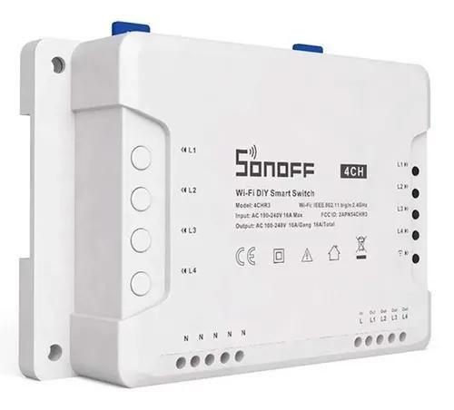 Imagem de Interruptor Sonoff WiFi 4 Canais 4CHR3