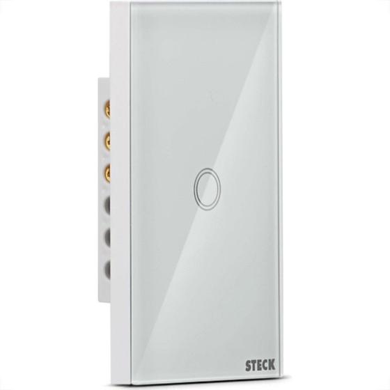 Imagem de Interruptor Steck Smarteck 1 Modulo Touch Wi-Fi Bivolt Branco - Smci1Bs1