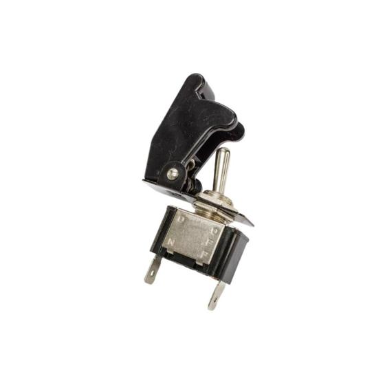 Imagem de Interruptor Tic Tac Universal 2 Posições On Off 250V 12A 400W 2 Vias com Capa Vermelha Tipo Gatilho 2 Pinos - DNI2083-PT