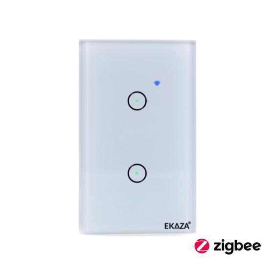 Imagem de Interruptor Touch 2 Botões Teclas Canais Inteligente Zigbee