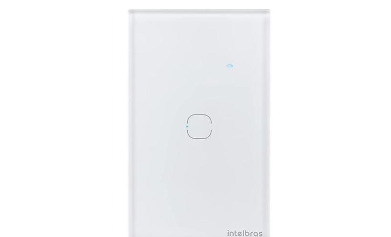 Imagem de Interruptor Touch Inteligente Com 1 Tecla EWS 1001 Branco Intelbras