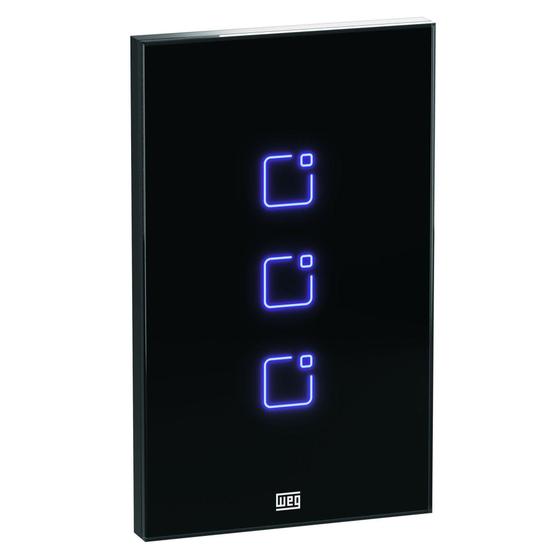 Imagem de Interruptor Touch Wi-fi + RF Com Placa 4X2 Whome - WEG