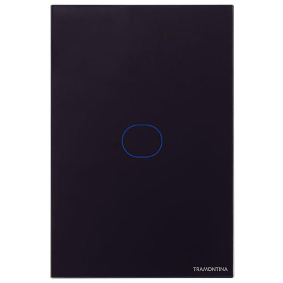 Imagem de Interruptor Touch Wi-Fi Smart Tramontina Preto com 1 Canal