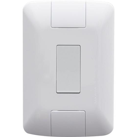 Interruptor Tramontina Aria Conjunto Com Placa 1 Simples 6A/250V 57241/001 Menor preço em Interruptor Tramontina Aria Conjunto Com Placa 1 Simples 6A/250V 57241/001