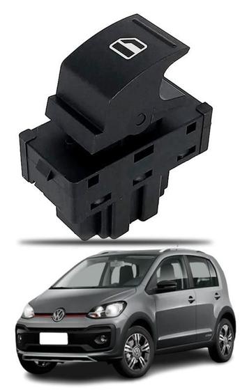 Imagem de Interruptor Vidro Elét Simples Up 14-21 Led ul Ld Direito