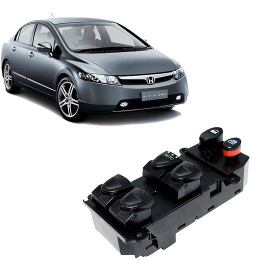 Imagem de Interruptor Vidro Quadruplo Esquerdo Honda New Civic 2007