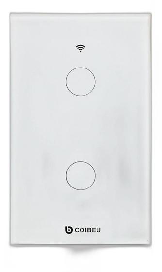 Imagem de Interruptor Wi-Fi Inteligente Touch Rf333 2 Botões