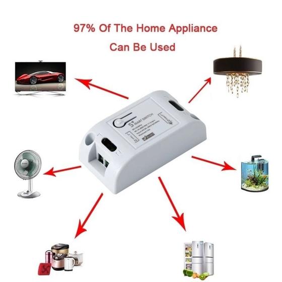 Imagem de Interruptor  Wifi Automação Residencial Wifi Kit C/2 Tecnologia Prático  Fácil Manuseio