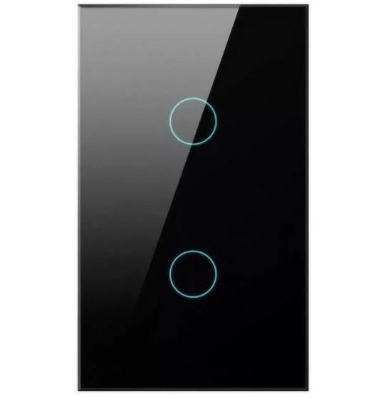 Imagem de Interruptor Wifi Inteligente 2 Botões Smart Touch Alexa Tuya