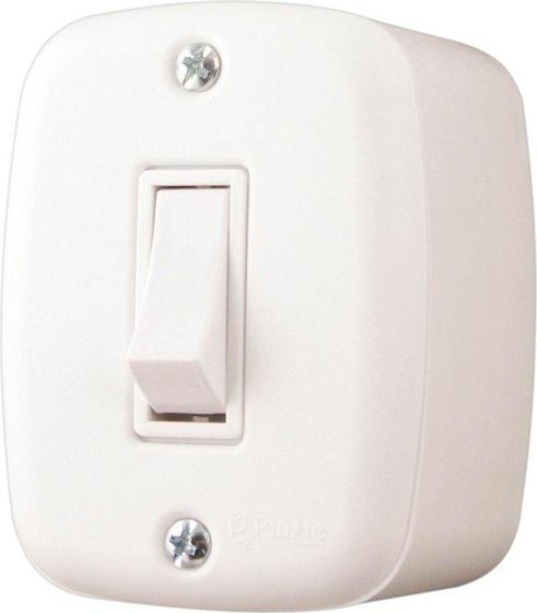 Imagem de Interruptor X 1 Tecla Simple Branco Pluzie