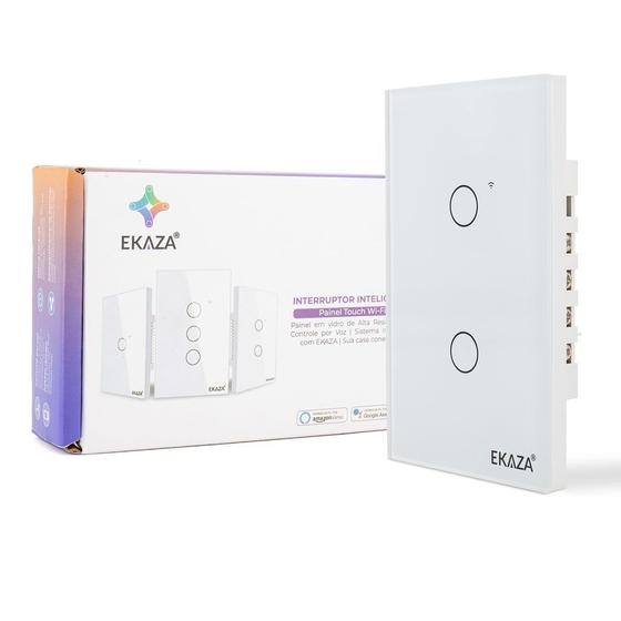 Imagem de Interruptor Zigbee 2botões Branco Compativel  Alexa Google