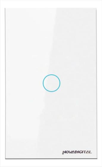 Imagem de Interruptor Zigbee Inteligente Smart 1 Botão Novadigital Branco