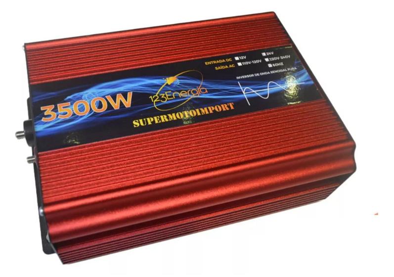 Imagem de Inversor 12v 110v 127v 3500w 60hz Onda Senoidal Pura