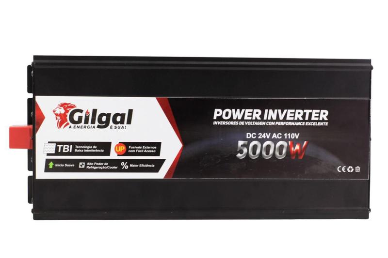 Imagem de Inversor 5000W 12V 110V Gilgal Para Ar 12000 Btus