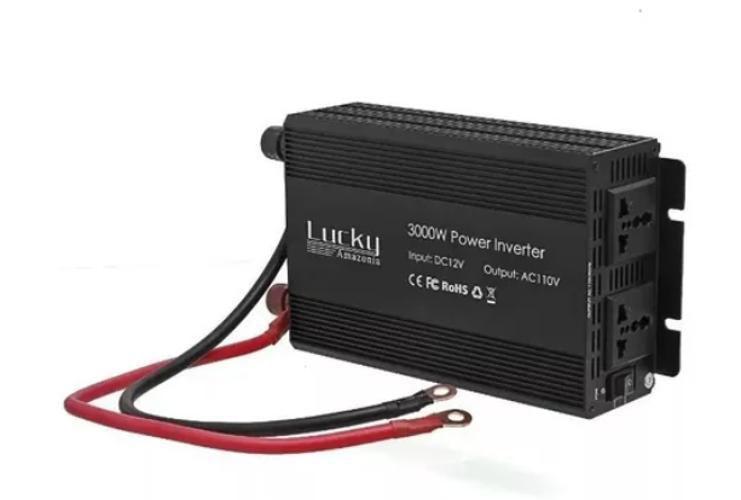 Imagem de Inversor Automotivo Nautico 3000W 12V 220V Com 2 Tomadas