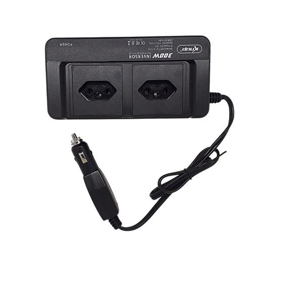 Imagem de Inversor de 12v para 220v 300w com 4 portas usb 5vdc knup kp-c13