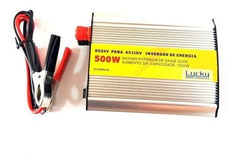 Imagem de Inversor De Energia 500w Transformador Conversor 24v P/110v