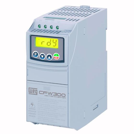 Imagem de Inversor de Frequência 3cv 10A 220V Monofásico/Trifásico  CFW300B10P0B2DB20