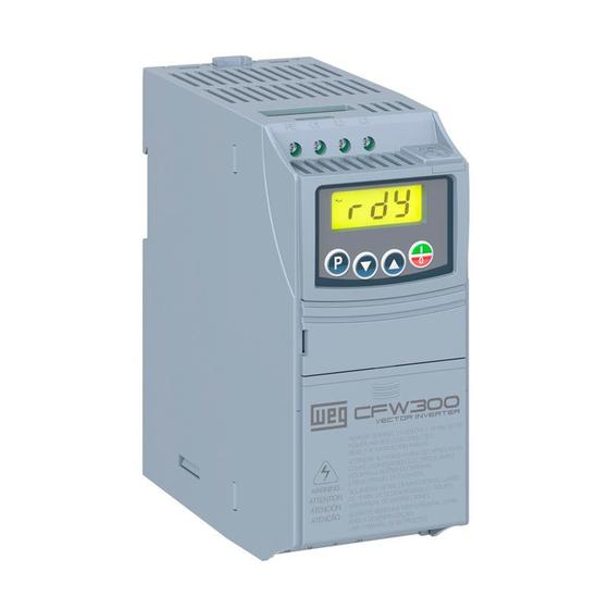 Imagem de Inversor de frequência WEG CFW300 0,25cv 220V 1,6a Com Entrada Monofásica e Saída Trifásica