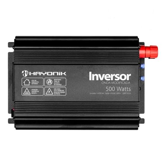 Imagem de Inversor de Onda Modificada 1500W 12VDC/220V Hayonik