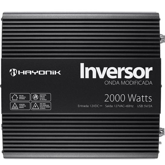 Imagem de Inversor de Onda Modificada 2000W 12Vdc/127V PW11-4 Off Grid Hayonik 67212