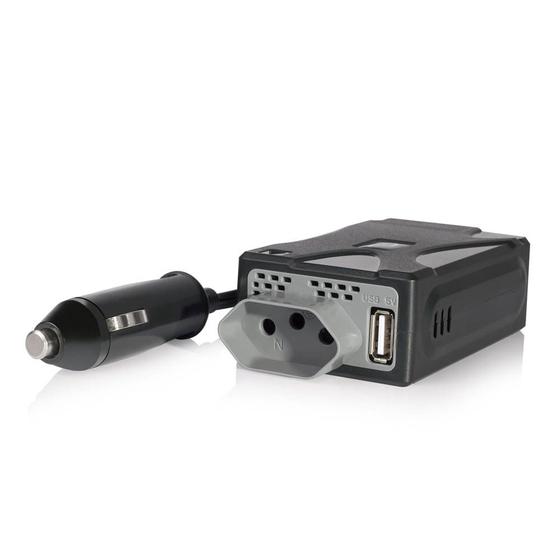 Imagem de Inversor de Potência Multilaser Tomada USB para Carros AU900