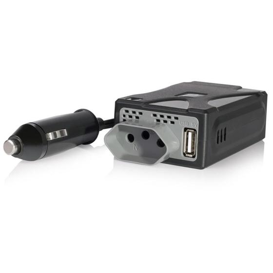 Imagem de Inversor de Potência Veicular Multilaser 150 Watts com USB de 12v para 110V - AU900