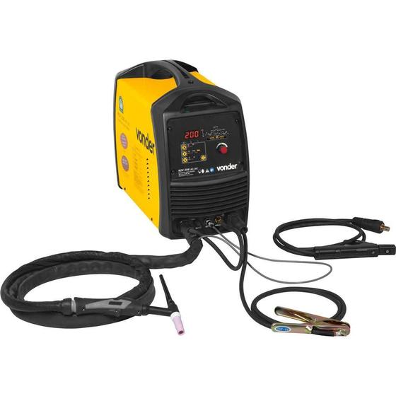 Imagem de Inversor de solda com eletrodo e tig 200 a 220v~ mono riv 206 ac/dc vonder
