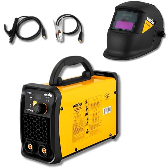 Imagem de Inversor de Solda VONDER IM 125 com Máscara Automática, 120 A, 127V-220V - Vonder