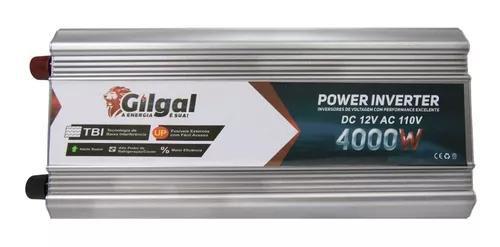 Imagem de Inversor De Voltagem Gilgal 4000w 12v P/ 220v Para Energia Solar, Transforma Corrente Contínua Em Alternada Para Sistema