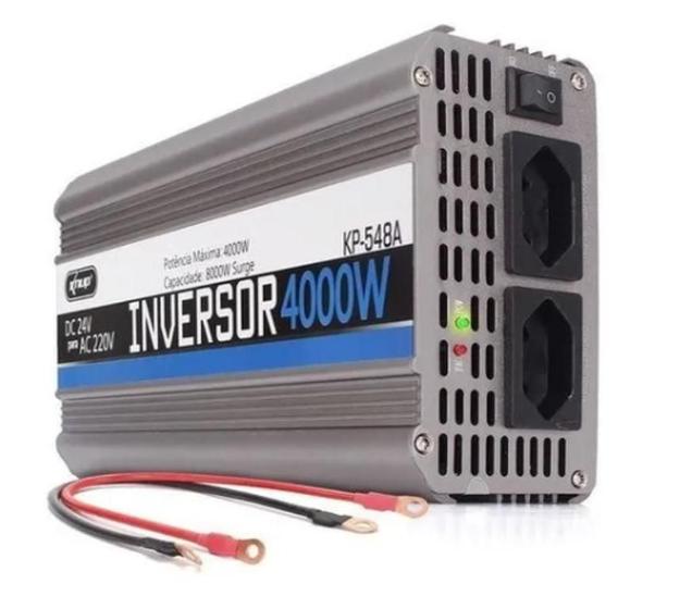 Imagem de Inversor De Voltagem Tensão Veicular 24V 220V 4000W