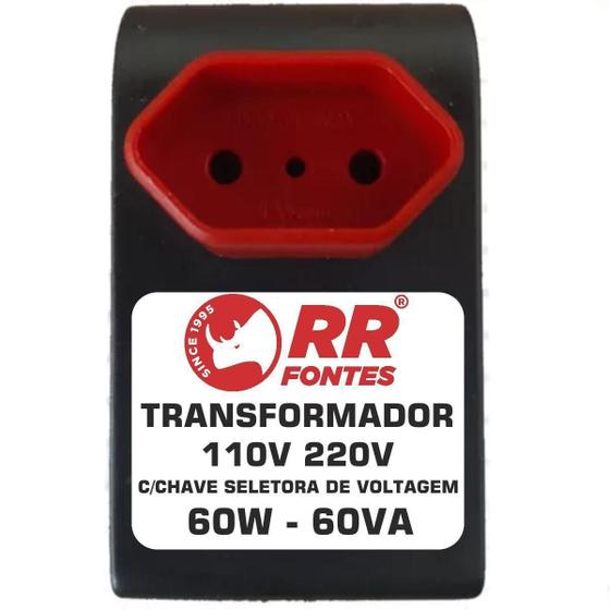 Imagem de Inversor Transformador Conversor Voltagem 60W 220V Para 110V