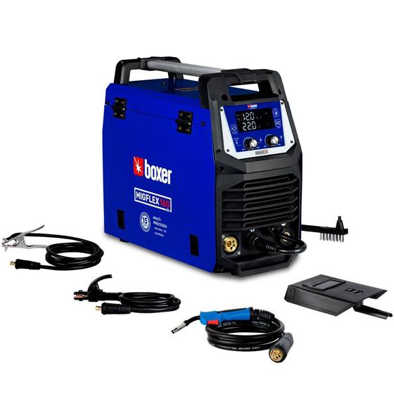 Inversora de solda Multiprocesso 160A para Eletrodo Mig e Tig - MIGFLEX 160BV - Boxer Menor preço em Inversora de solda Multiprocesso 160A para Eletrodo Mig e Tig - MIGFLEX 160BV - Boxer