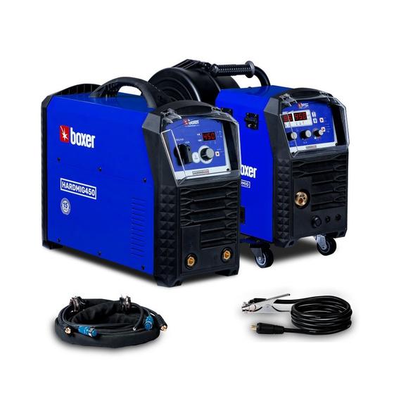 Imagem de Inversora de solda Multiprocesso 450A com cabeçote externo trifásica - HARDMIG450-EXT - Boxer