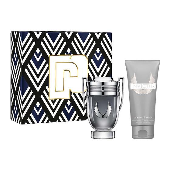 Imagem de Invictus Platinum Rabanne Coffret - Perfume Masculino EDP + Shower Gel