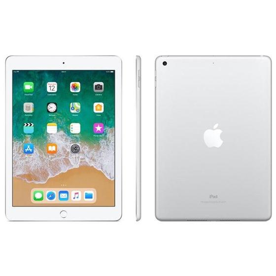 Imagem de iPad 6 Apple, Tela Retina 9.7”, 128GB, Prata, Wi-Fi - MR7K2BZ/A