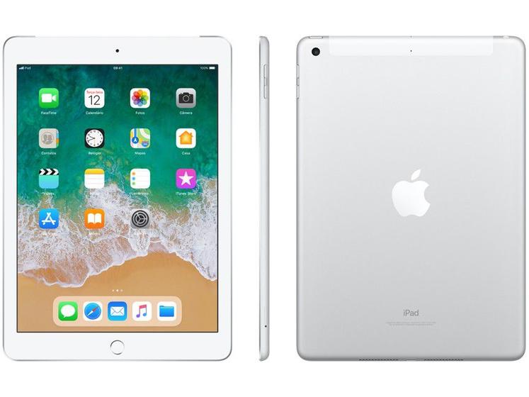 Imagem de iPad Apple 4G 128GB Prata Tela 9,7” Retina