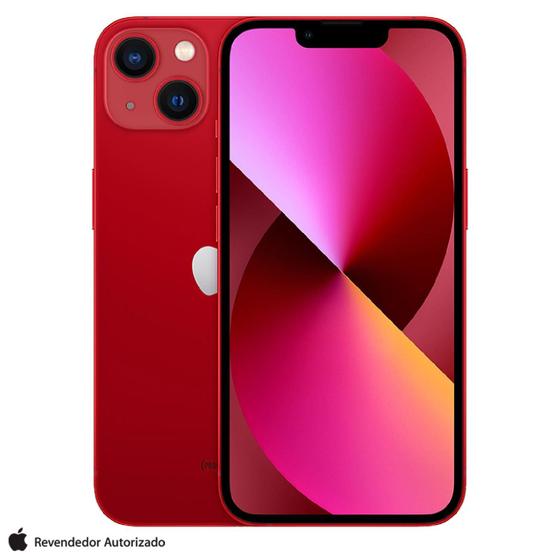 iPhone 13 Apple (128GB) Vermelho, Tela de 6,1", 5G e Câmera Dupla de 12MP Imagem de iPhone 13 Apple (128GB) Vermelho, Tela de 6,1", 5G e Câmera Dupla de 12MP