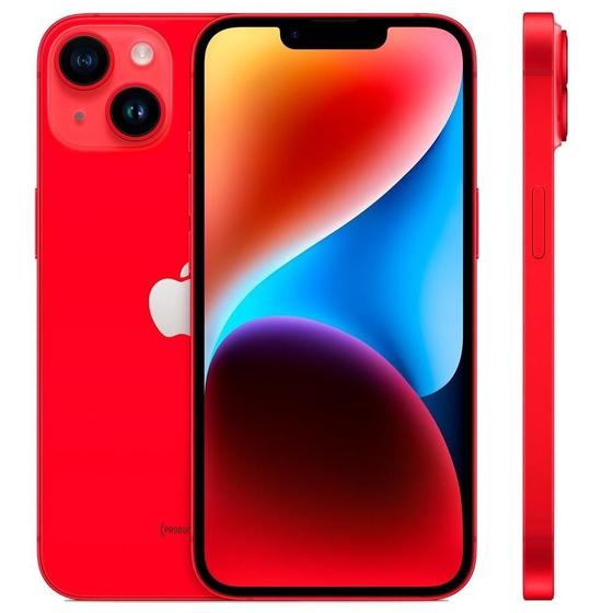 Imagem de Iphone 14 Plus Apple, 256GB, Câmera Dupla 12MP + Selfie 12MP, Tela de 6.7", Vermelho - MQ573BR/A