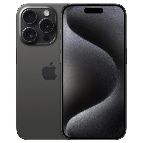 Imagem de iPhone 15 Pro Apple (128GB) Titânio Preto, Tela de 6,1", 5G e Câmera de 48MP