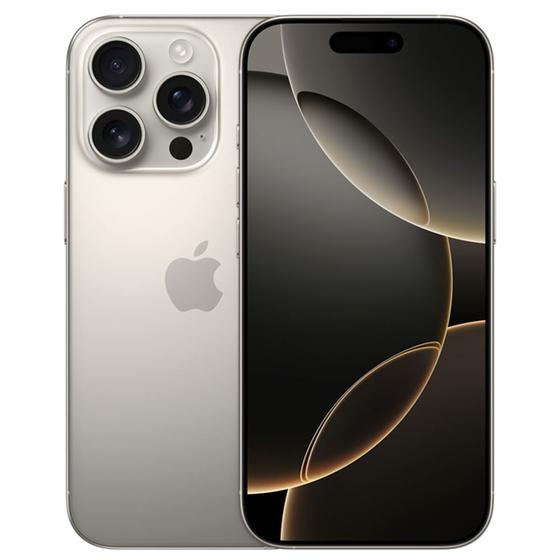 iPhone 16 Pro Apple (128GB) Titânio Natural, Tela de 6,3", 5G e Câmera de 48MP Imagem de iPhone 16 Pro Apple (128GB) Titânio Natural, Tela de 6,3", 5G e Câmera de 48MP