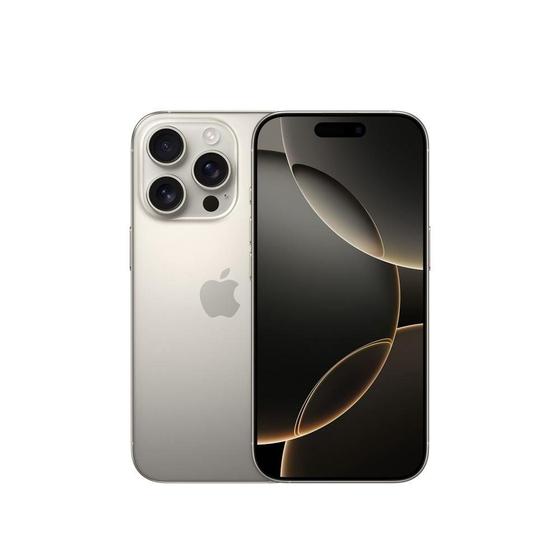 Imagem de iPhone 16 Pro Apple 1TB, Câmera Tripla de 48MP, Tela 6,3", Titânio Natural