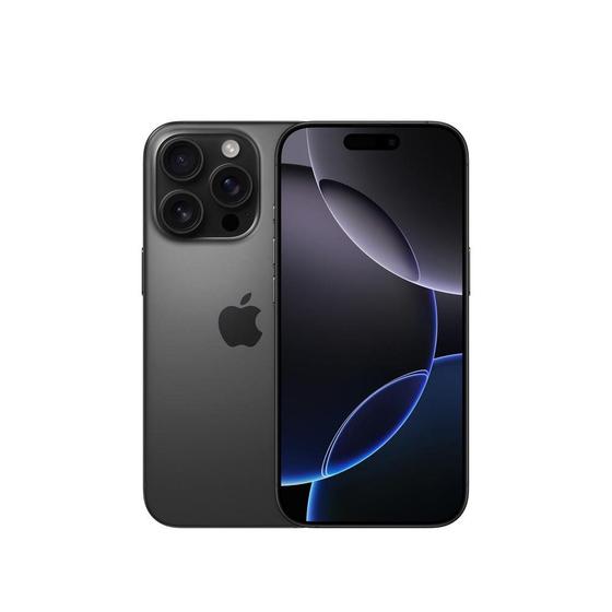 Imagem de iPhone 16 Pro Apple 1TB, Câmera Tripla de 48MP, Tela 6,3", Titânio Preto