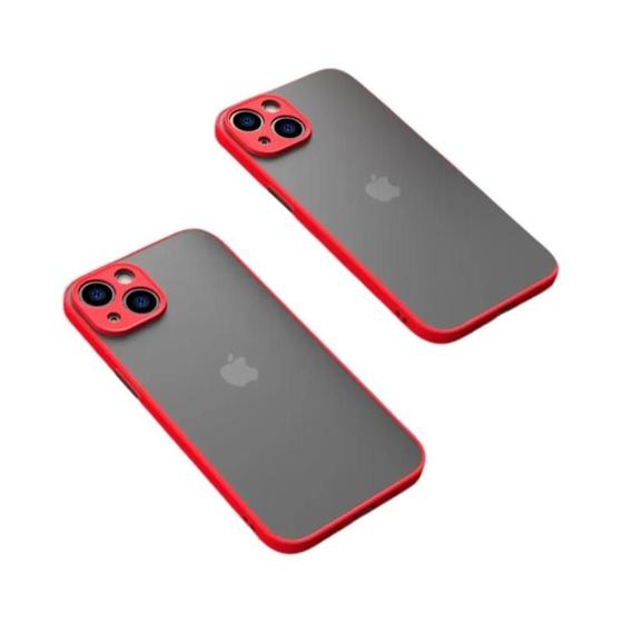 Imagem de Iphone Armadura À Prova De Choque Pára-choques Silicone Capa Dura Para 15 11 12 13 Mini 14 Pro Xr X