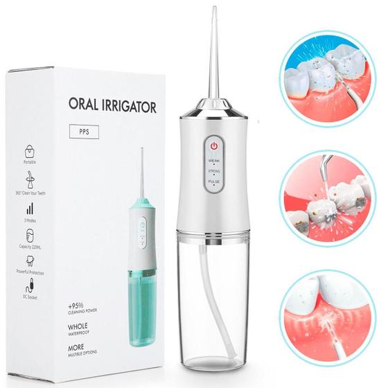 Imagem de Irrigador Bucal Elétrico Jato D Água Limpador Oral Bucal +B