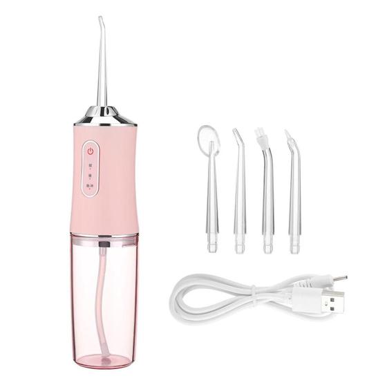 Imagem de Irrigador Dental Water Pik Oral Bucal Portátil 4 Bicos USB