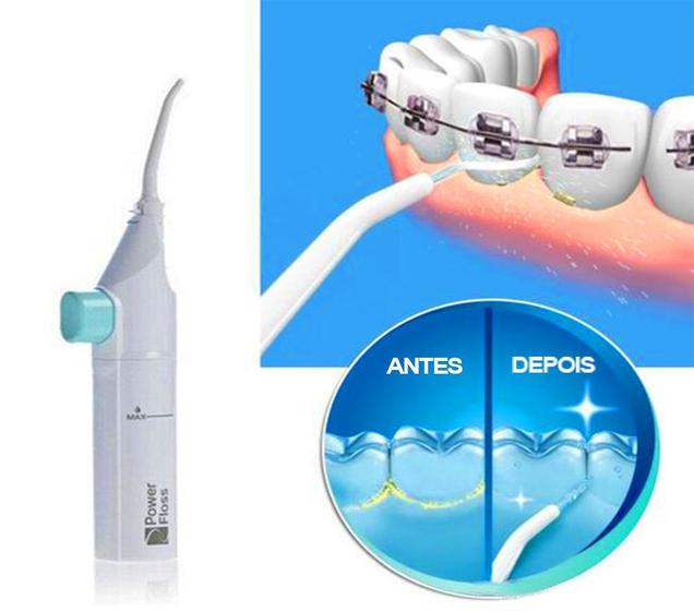 Irrigador Oral Borrifador de Agua Power Floss -Limpeza Bucal Menor preço em Irrigador Oral Borrifador de Agua Power Floss -Limpeza Bucal