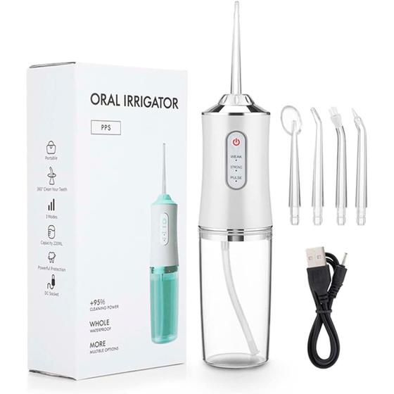 Imagem de Irrigador Oral Limpeza Profunda 4 Bicos USB
